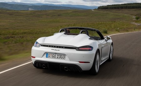 2020 Porsche 718 Spyder (Color: Carrara White Metallic) Rear Wallpapers 450x275 (152)