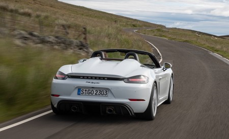 2020 Porsche 718 Spyder (Color: Carrara White Metallic) Rear Wallpapers 450x275 (153)