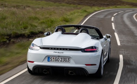 2020 Porsche 718 Spyder (Color: Carrara White Metallic) Rear Wallpapers 450x275 (137)