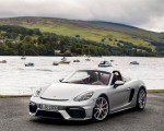 2020 Porsche 718 Spyder (Color: GT Silver Metallic) Front Three-Quarter Wallpapers 150x120
