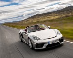 2020 Porsche 718 Spyder (Color: GT Silver Metallic) Front Wallpapers 150x120
