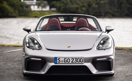 2020 Porsche 718 Spyder (Color: GT Silver Metallic) Front Wallpapers 450x275 (242)