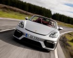 2020 Porsche 718 Spyder (Color: GT Silver Metallic) Front Wallpapers 150x120