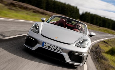 2020 Porsche 718 Spyder (Color: GT Silver Metallic) Front Wallpapers 450x275 (209)