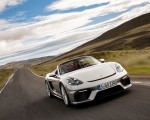 2020 Porsche 718 Spyder (Color: GT Silver Metallic) Front Wallpapers 150x120