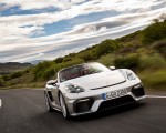 2020 Porsche 718 Spyder (Color: GT Silver Metallic) Front Wallpapers 150x120