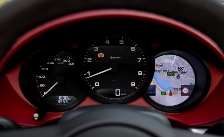 2020 Porsche 718 Spyder (Color: GT Silver Metallic) Instrument Cluster Wallpapers 450x275 (275)