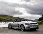 2020 Porsche 718 Spyder (Color: GT Silver Metallic) Rear Three-Quarter Wallpapers 150x120