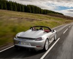 2020 Porsche 718 Spyder (Color: GT Silver Metallic) Rear Three-Quarter Wallpapers 150x120