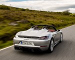 2020 Porsche 718 Spyder (Color: GT Silver Metallic) Rear Three-Quarter Wallpapers 150x120