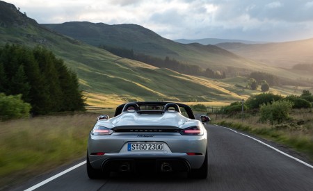 2020 Porsche 718 Spyder (Color: GT Silver Metallic) Rear Wallpapers 450x275 (237)