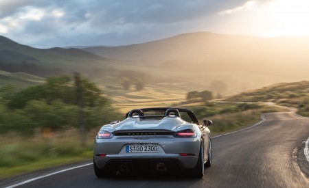 2020 Porsche 718 Spyder (Color: GT Silver Metallic) Rear Wallpapers 450x275 (238)
