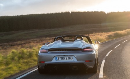 2020 Porsche 718 Spyder (Color: GT Silver Metallic) Rear Wallpapers 450x275 (239)