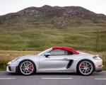 2020 Porsche 718 Spyder (Color: GT Silver Metallic) Side Wallpapers 150x120