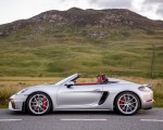 2020 Porsche 718 Spyder (Color: GT Silver Metallic) Side Wallpapers 150x120