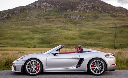 2020 Porsche 718 Spyder (Color: GT Silver Metallic) Side Wallpapers 450x275 (249)