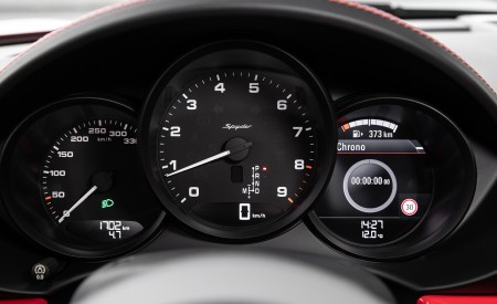 2020 Porsche 718 Spyder (Color: Guards Red) Instrument Cluster Wallpapers 450x275 (28)