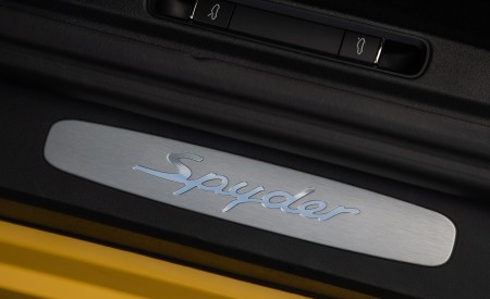 2020 Porsche 718 Spyder (Color: Racing Yellow) Door Sill Wallpapers 450x275 (107)