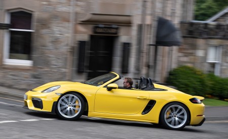2020 Porsche 718 Spyder (Color: Racing Yellow) Side Wallpapers 450x275 (74)