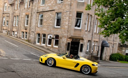 2020 Porsche 718 Spyder (Color: Racing Yellow) Side Wallpapers 450x275 (77)