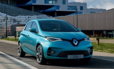 2020 Renault Zoe (Color: Celadon Blue) Front Three-Quarter Wallpapers 450x275 (3)