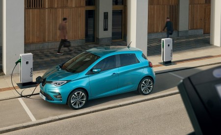 2020 Renault Zoe (Color: Celadon Blue) Front Three-Quarter Wallpapers 450x275 (4)