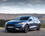 2019 Ford Focus ST (Euro-Spec; Color: Performance Blue) Front Three-Quarter Wallpapers 150x120
