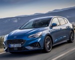 2019 Ford Focus ST (Euro-Spec; Color: Performance Blue) Front Three-Quarter Wallpapers 150x120