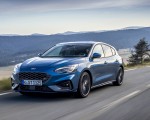 2019 Ford Focus ST (Euro-Spec; Color: Performance Blue) Front Three-Quarter Wallpapers 150x120
