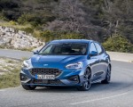 2019 Ford Focus ST (Euro-Spec; Color: Performance Blue) Front Three-Quarter Wallpapers 150x120