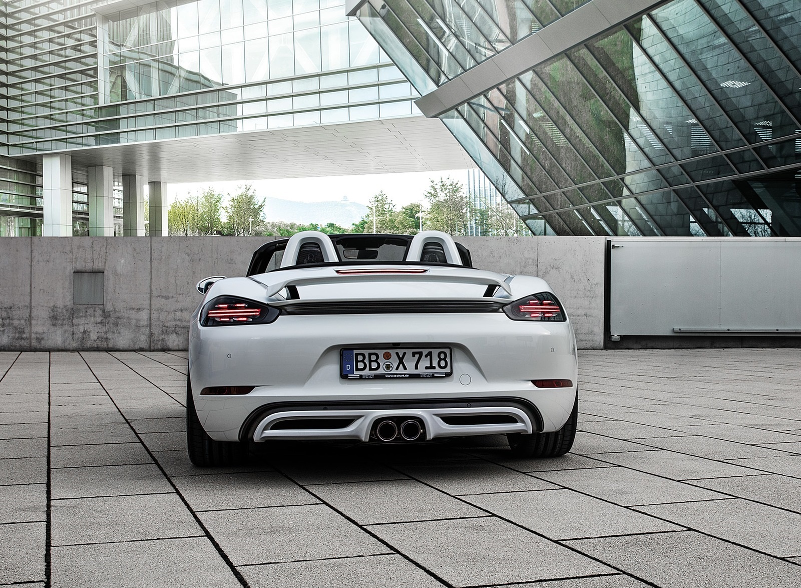 2019 TECHART Porsche 718 Boxster Rear Wallpapers #10 of 41