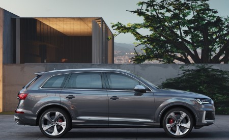 2020 Audi SQ7 TDI (Color: Daytona Gray) Side Wallpapers 450x275 (125)