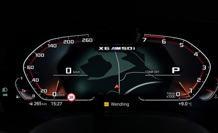 2020 BMW X6 M50i Digital Instrument Cluster Wallpapers 450x275 (71)