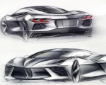 2020 Chevrolet Corvette C8 Stingray Design Sketch Wallpapers 150x120