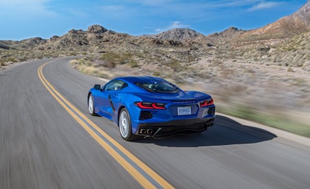 2020 Chevrolet Corvette Stingray (Color: Elkhart Lake Blue Metallic) Rear Three-Quarter Wallpapers 450x275 (49)