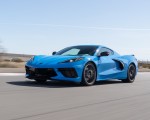 2020 Chevrolet Corvette Stingray (Color: Rapid Blue) Front Three-Quarter Wallpapers 150x120