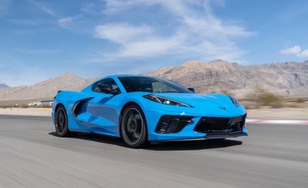 2020 Chevrolet Corvette Stingray (Color: Rapid Blue) Front Three-Quarter Wallpapers 450x275 (75)