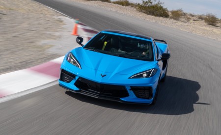 2020 Chevrolet Corvette Stingray (Color: Rapid Blue) Front Wallpapers 450x275 (73)