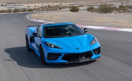 2020 Chevrolet Corvette Stingray (Color: Rapid Blue) Front Wallpapers 450x275 (79)