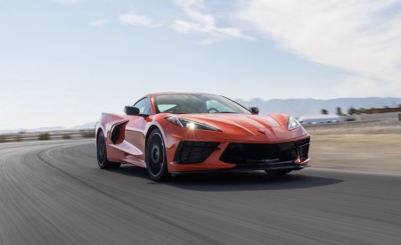 2020 Chevrolet Corvette Stingray (Color: Sebring Orange Tintcoat) Front Three-Quarter Wallpapers 450x275 (3)