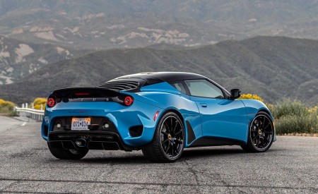 2020 Lotus Evora GT (Color: Cyan Blue) Rear Three-Quarter Wallpapers 450x275 (3)