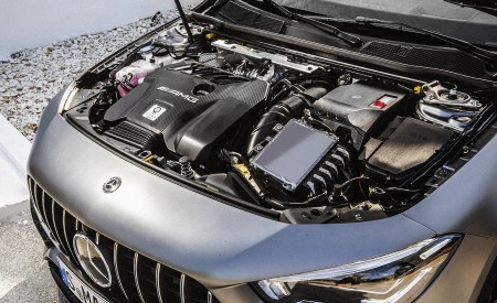 2020 Mercedes-AMG CLA 45 (Color: Designo Mountain Gray Magno) Engine Wallpapers 450x275 (50)
