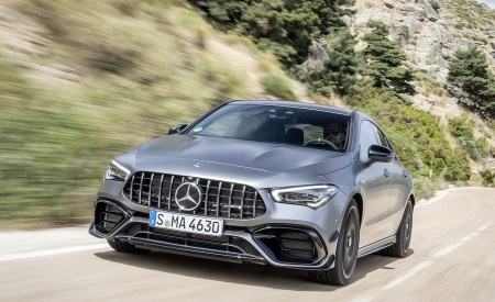 2020 Mercedes-AMG CLA 45 (Color: Designo Mountain Gray Magno) Front Wallpapers 450x275 (34)