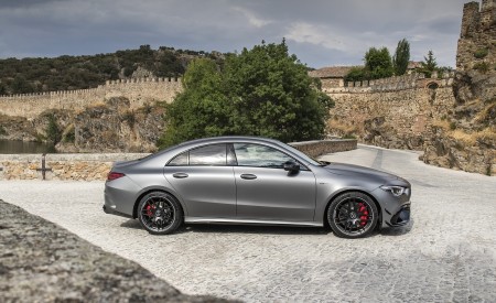 2020 Mercedes-AMG CLA 45 (Color: Designo Mountain Gray Magno) Side Wallpapers 450x275 (47)