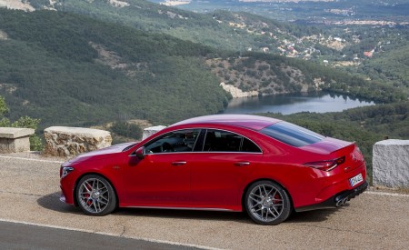 2020 Mercedes-AMG CLA 45 (Color: Jupiter Red) Side Wallpapers 450x275 (9)