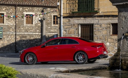 2020 Mercedes-AMG CLA 45 (Color: Jupiter Red) Side Wallpapers 450x275 (11)