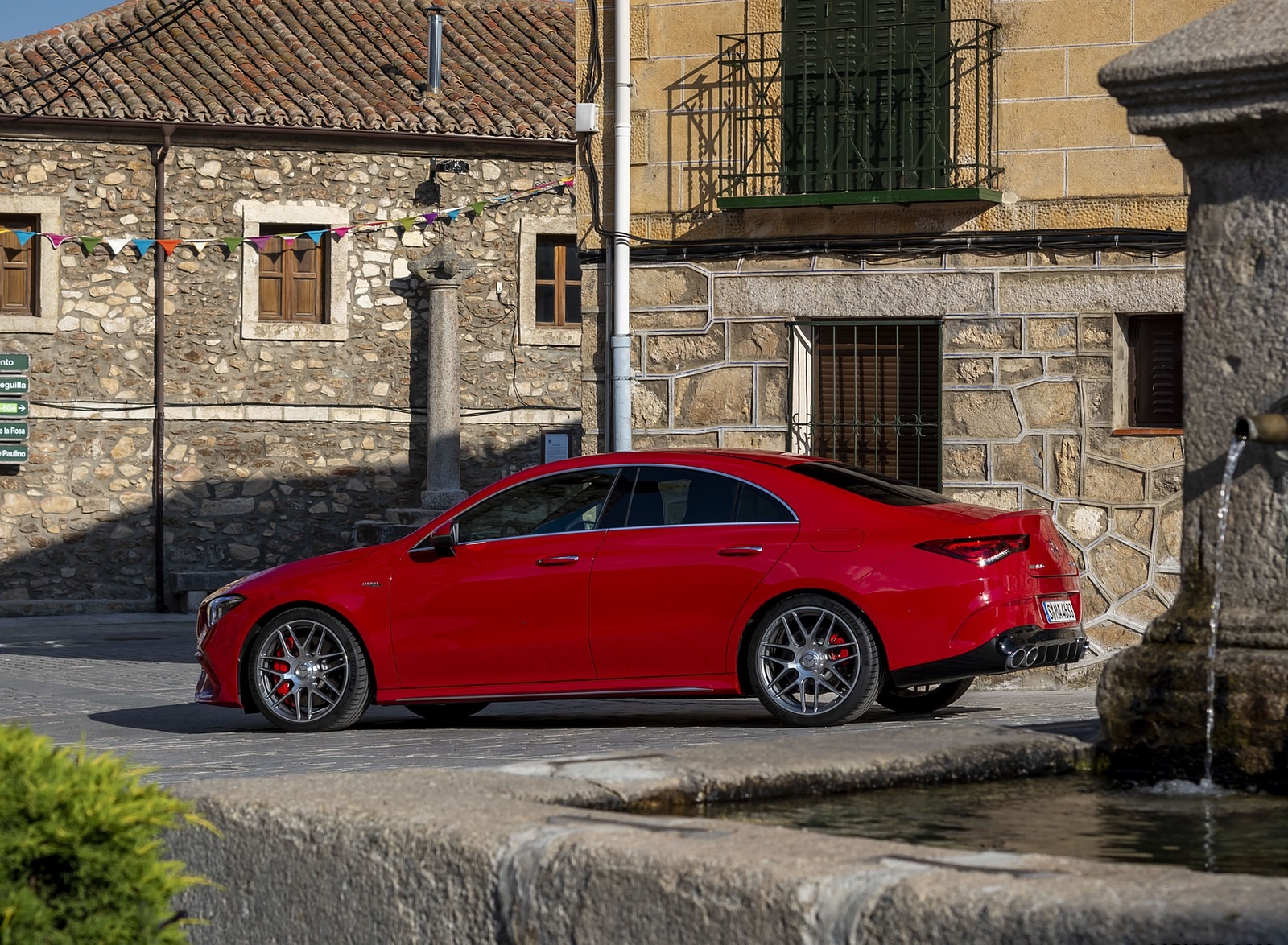 2020 Mercedes-AMG CLA 45 (Color: Jupiter Red) Side Wallpapers (11)