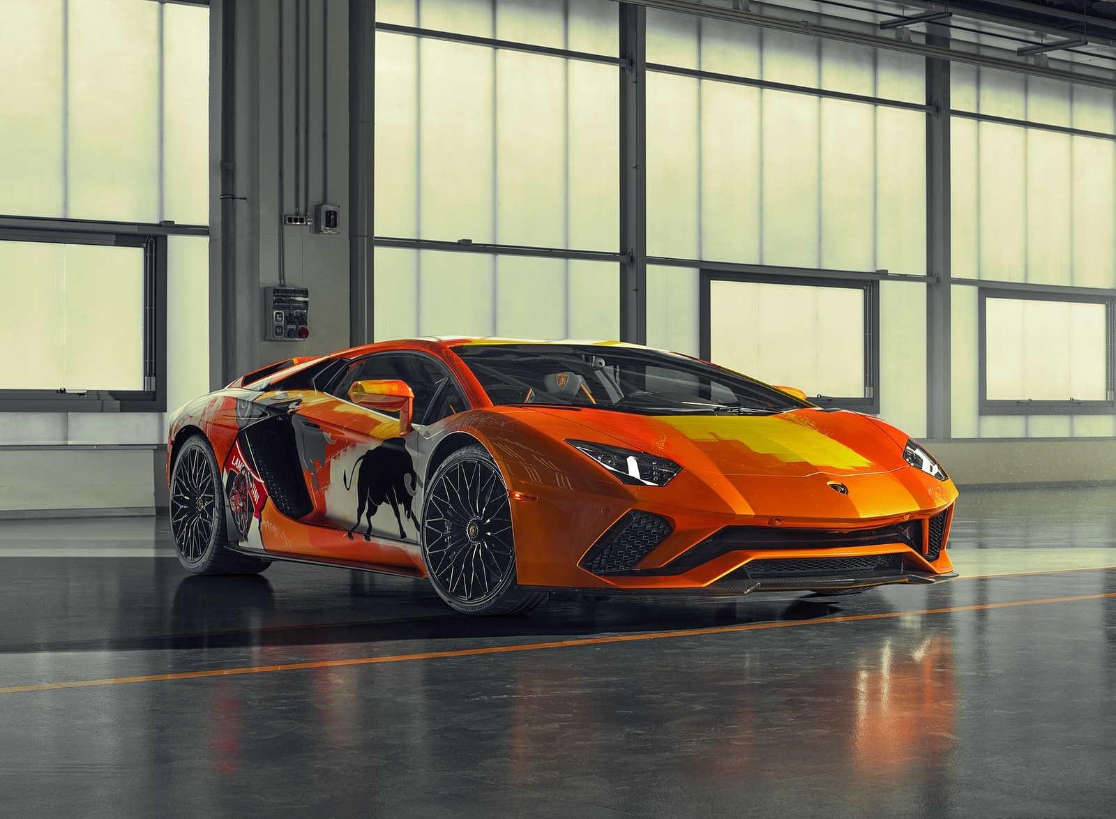 2019 Lamborghini Aventador S by Skyler Grey Front Three-Quarter Wallpapers (1)