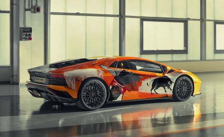 2019 Lamborghini Aventador S by Skyler Grey Rear Three-Quarter Wallpapers 450x275 (3)