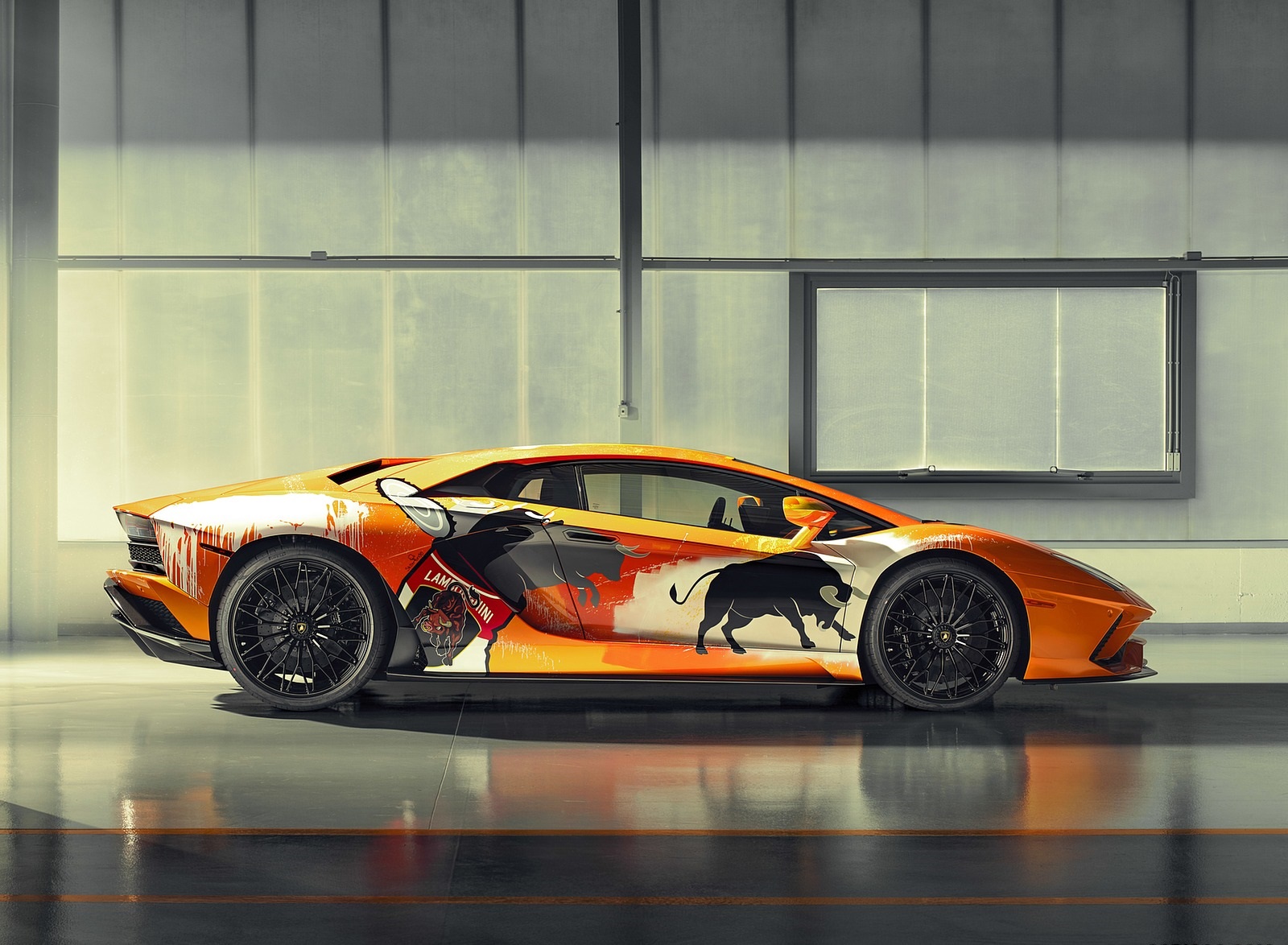 2019 Lamborghini Aventador S by Skyler Grey Side Wallpapers (5)